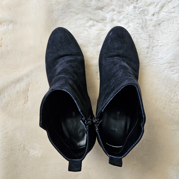 Call It Spring Black Suede Ankle Boots - Picture 8 of 9